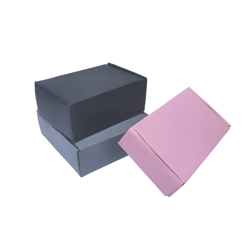 Recycled Kraft Blank Gift Storage Wrap Package Carton Cardboard Craft Paper Boxes