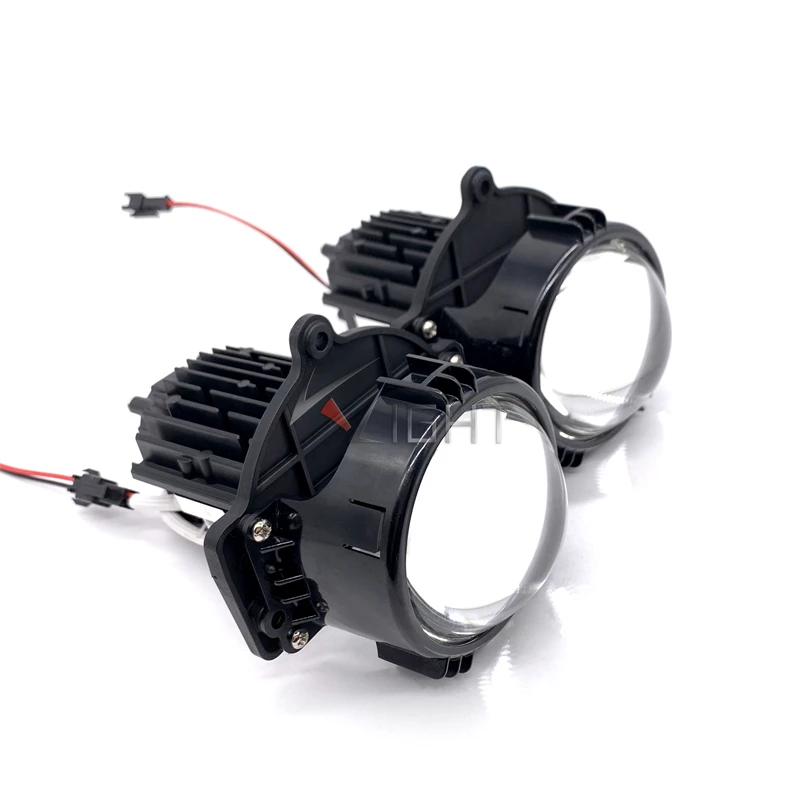 Square Headlamp Car Universal Retrofit Led Projector Lens High Power