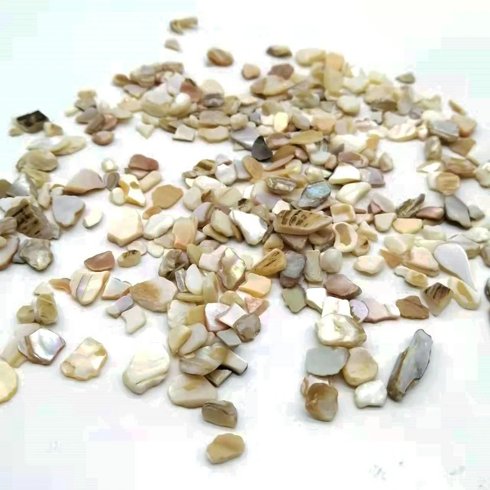 wholesale natural 4-10mm polished broken shell chips for terrazzo bulk mother of pearl shell aggregates for decoration