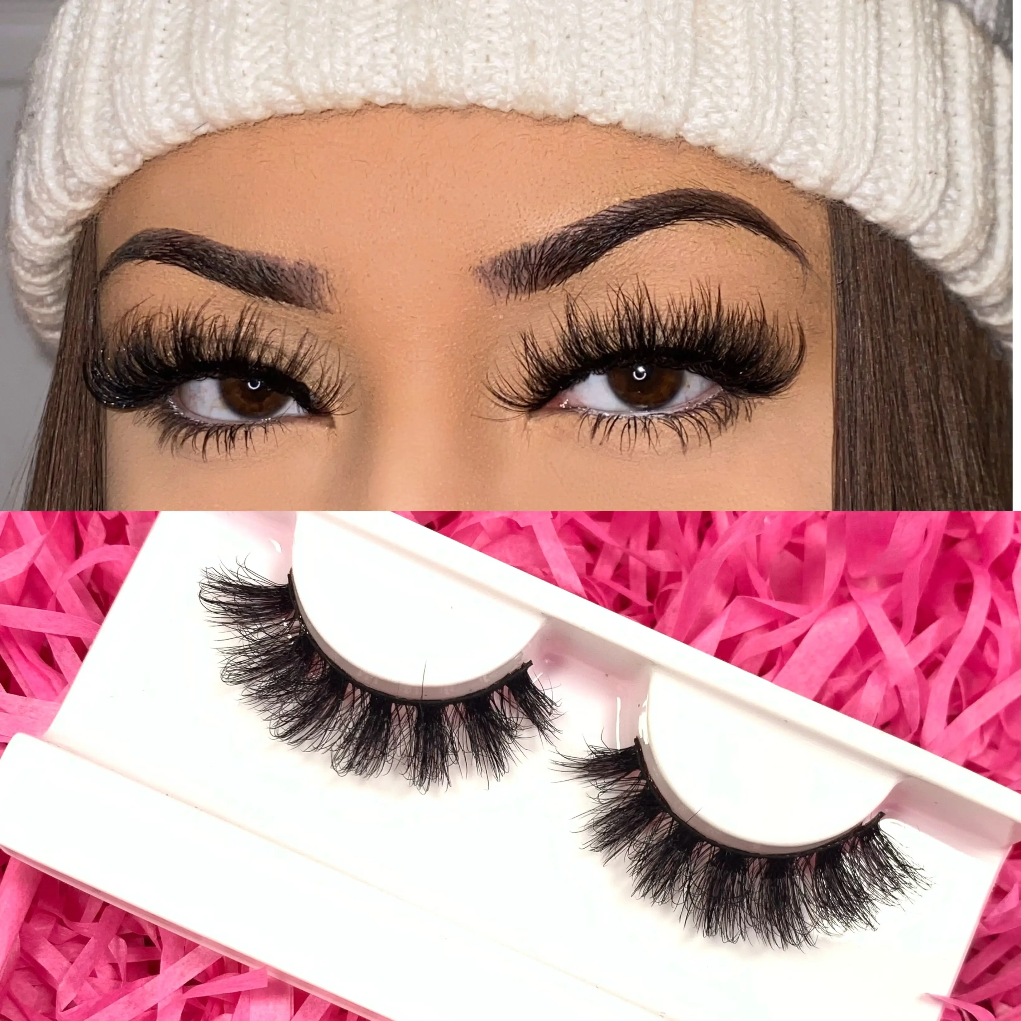Russian Lash Handmade Soft Magnetic Full Strip Eyelashes Hot Sales 21-25mm Premium Quality Accessory for Enhancing Eye Makeup