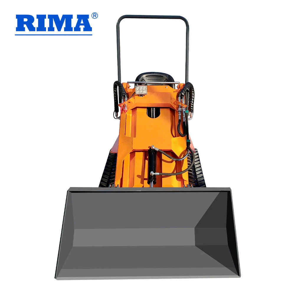 RIMA Wheels Crawler 500kg Gasoline MIni Construction Machine  Petrol Engine  Mini Loader Skid Steer Loading Mini Loader For sale