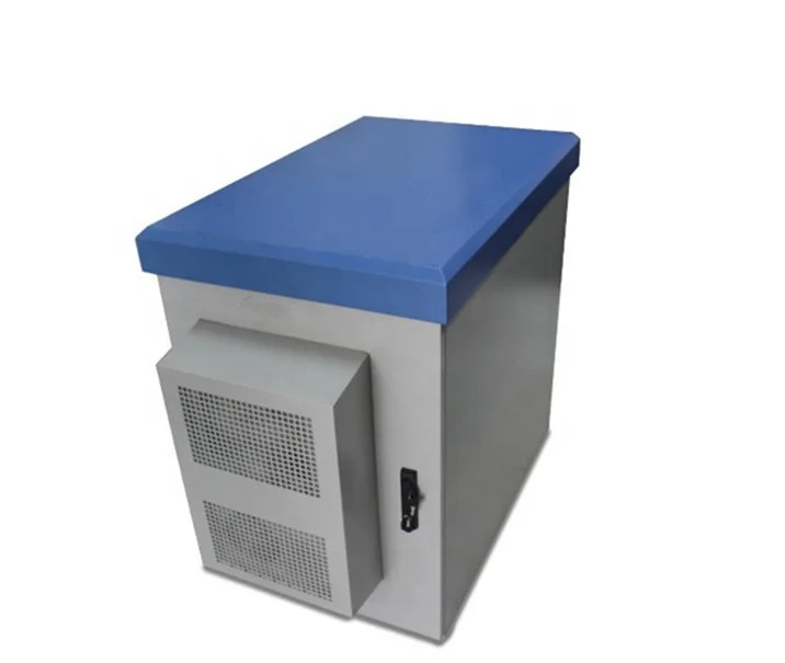 Уличный шкаф с телекоммуникацией из оцинкованной стали IP55, вентиляторы для кондиционера, система охлаждения