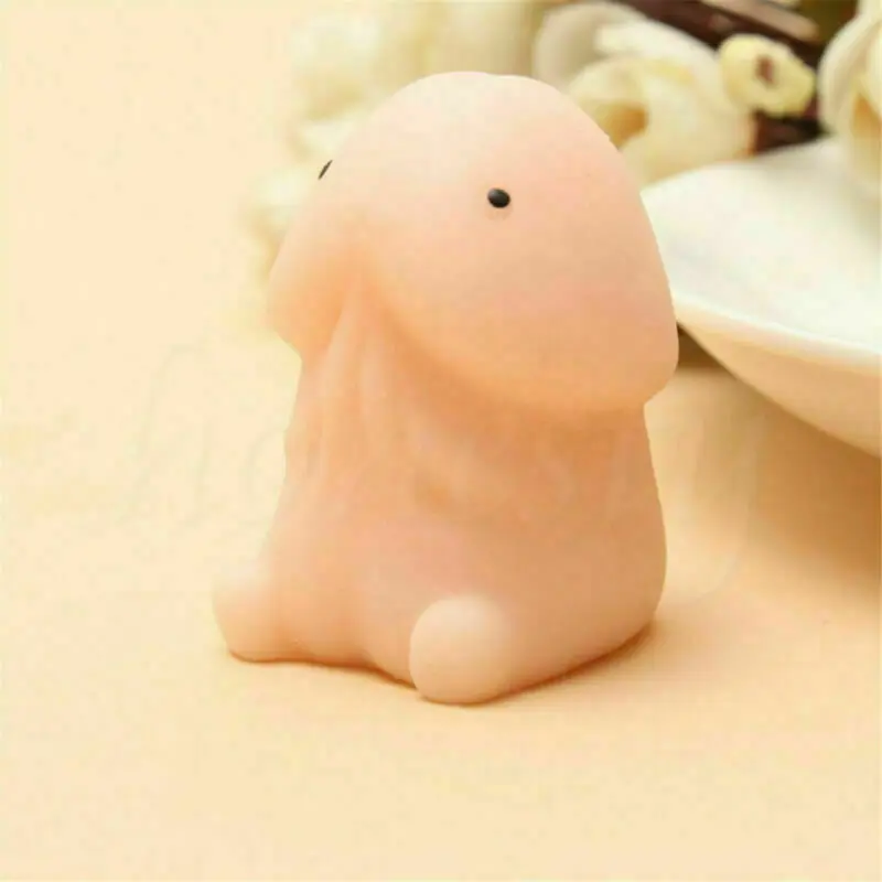 Soft Mochi Dingding Squishy Focus Squeeze Reduced Pressure Abreact Vent Healing Toy Fun Joke Party Gift