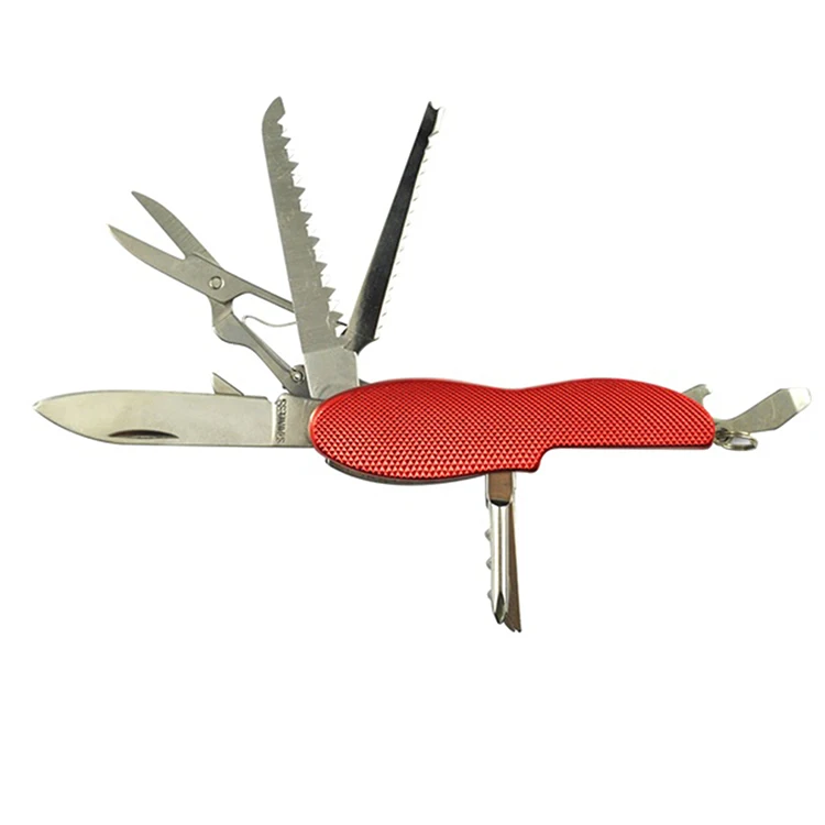
Multifunctional outdoor bottle opener folding scissor knife 