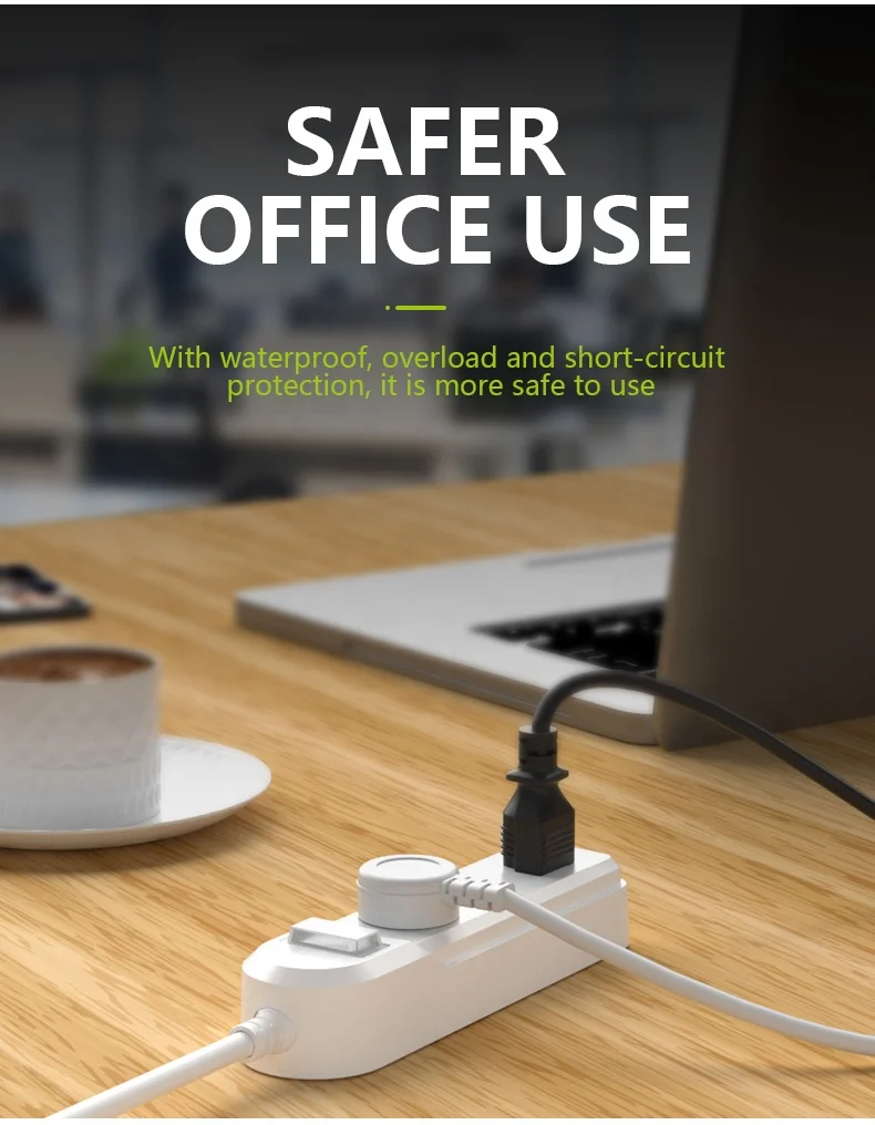 3AC power socket Overload protection Outdoor power strip weatherproof with switch wall mounted sockets for deck yard lights