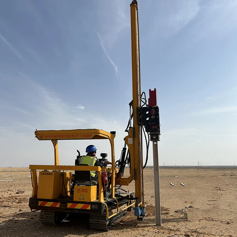 Hydraulic Photovoltaic Post Pile Driver/ Pile driving machine wholesale