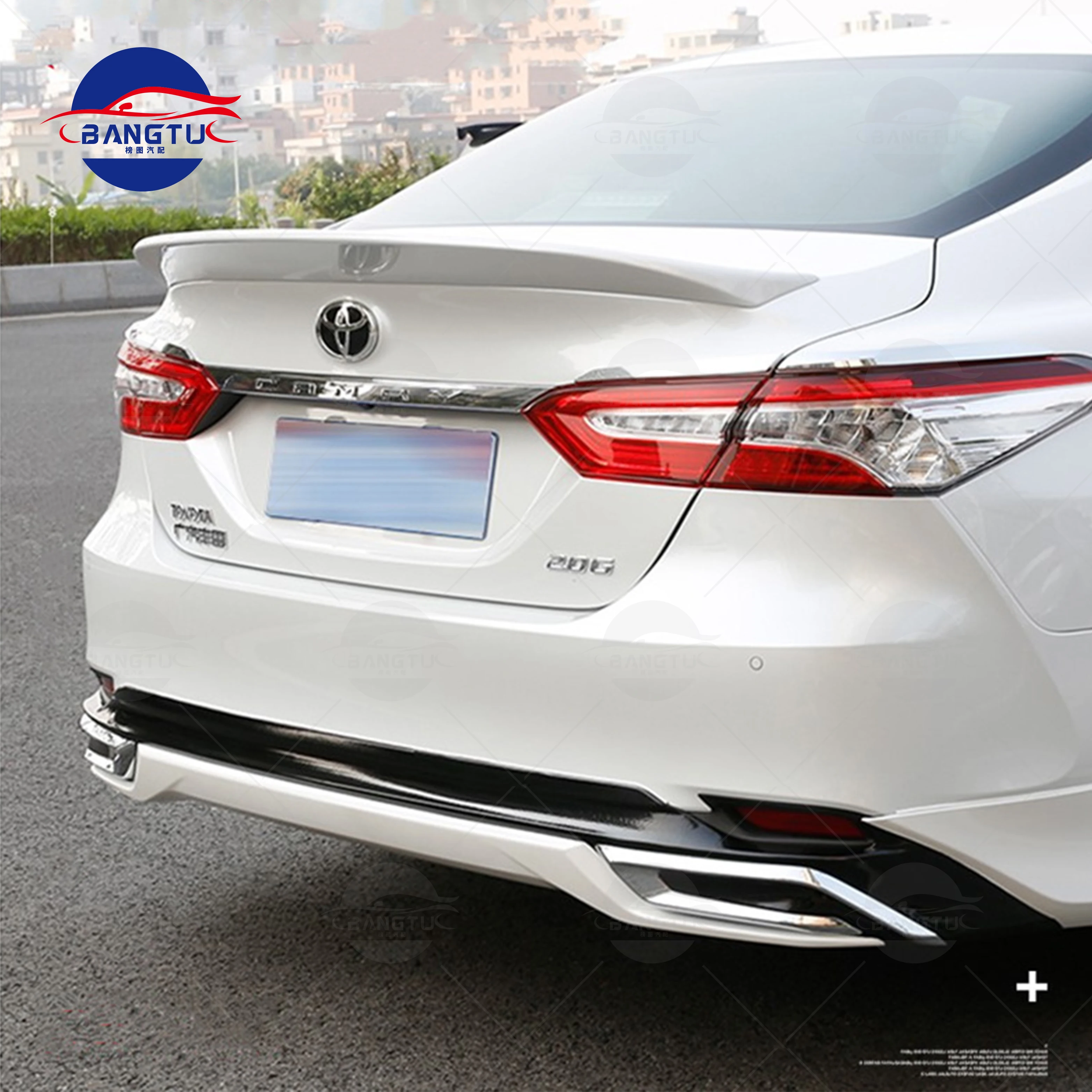 Manufactory Good Craft Car Decoration ABS Plastic Carbon Fiber KN Style Rear Spoiler For Toyota Camry 2018 2019 2020