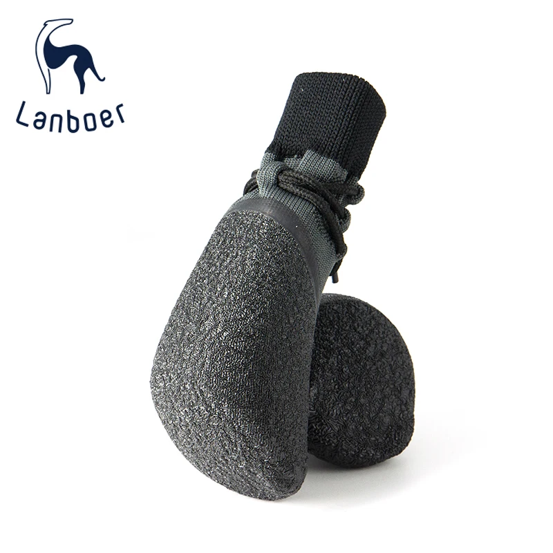  Водонепроницаемые кроссовки Lanboer для собак эластичная вязаная обувь устойчивый материал Нескользящие