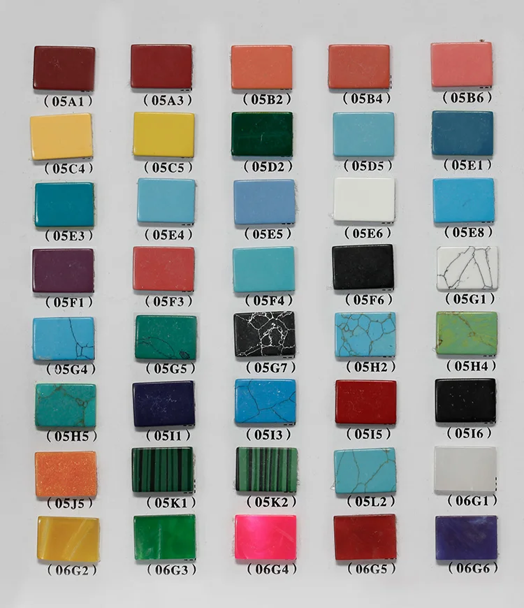 Оптовая продажа синтетический камень желтый Бирюзовый Кабошон