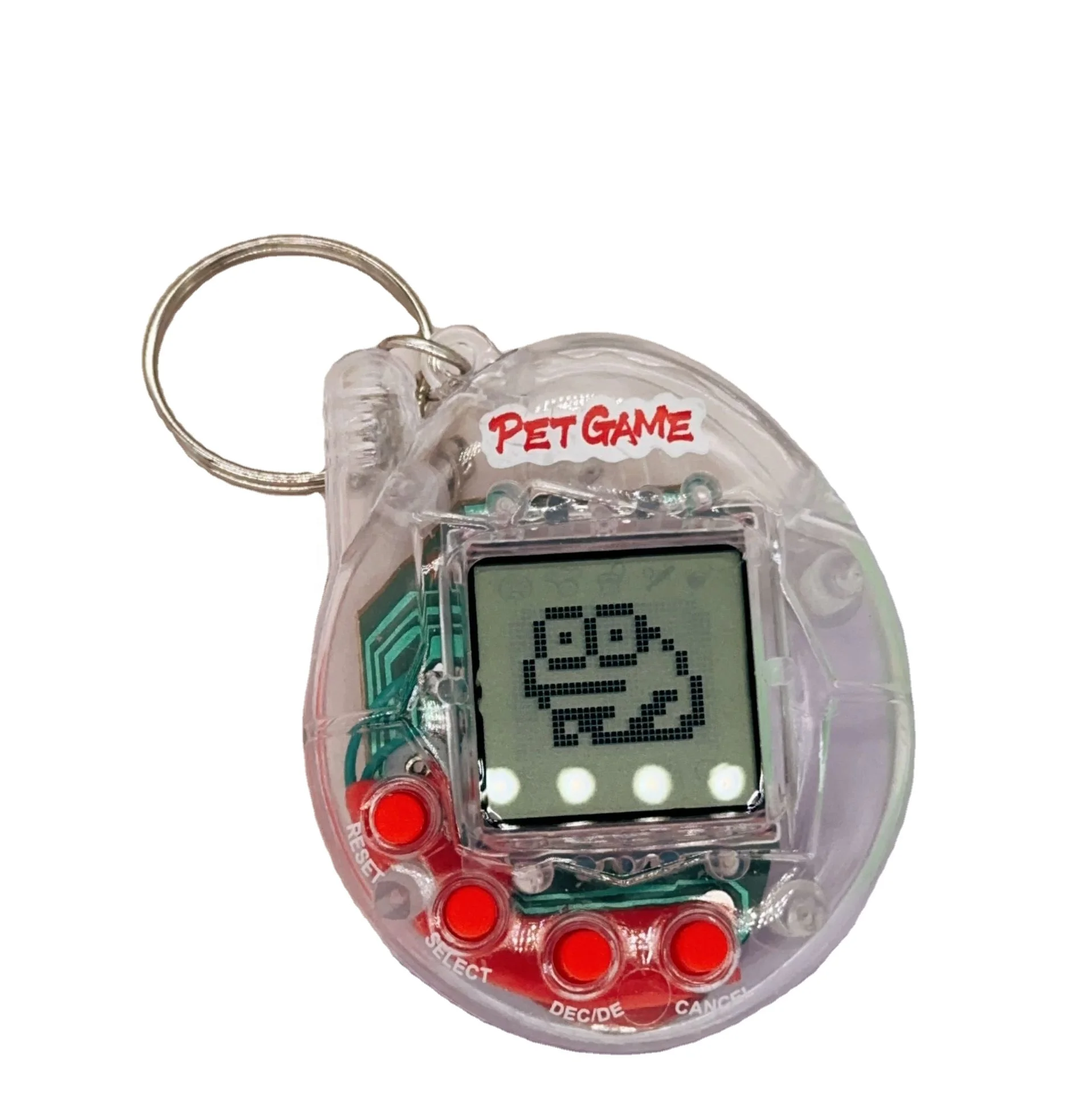 Console games customized key chain video game console digital pet kids games electronics toys for child