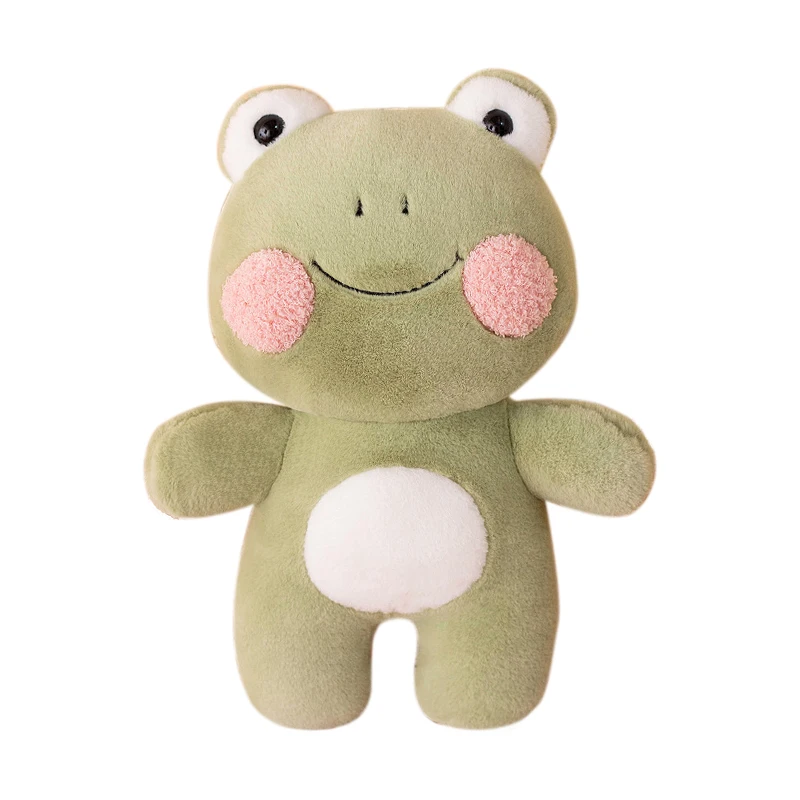 Hot selling custom logo stuffed animals creative soft cute fox frog rabbit plush toy dolls