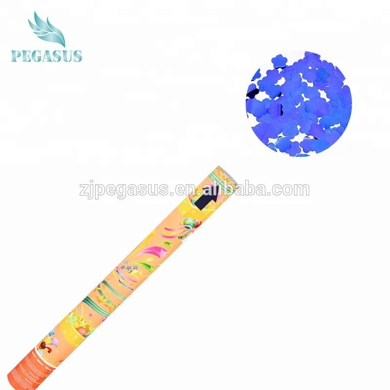 Factory Wholesale party popper personalised Paper table confetti long-cylinder disposable handheld compressed air Pegasus