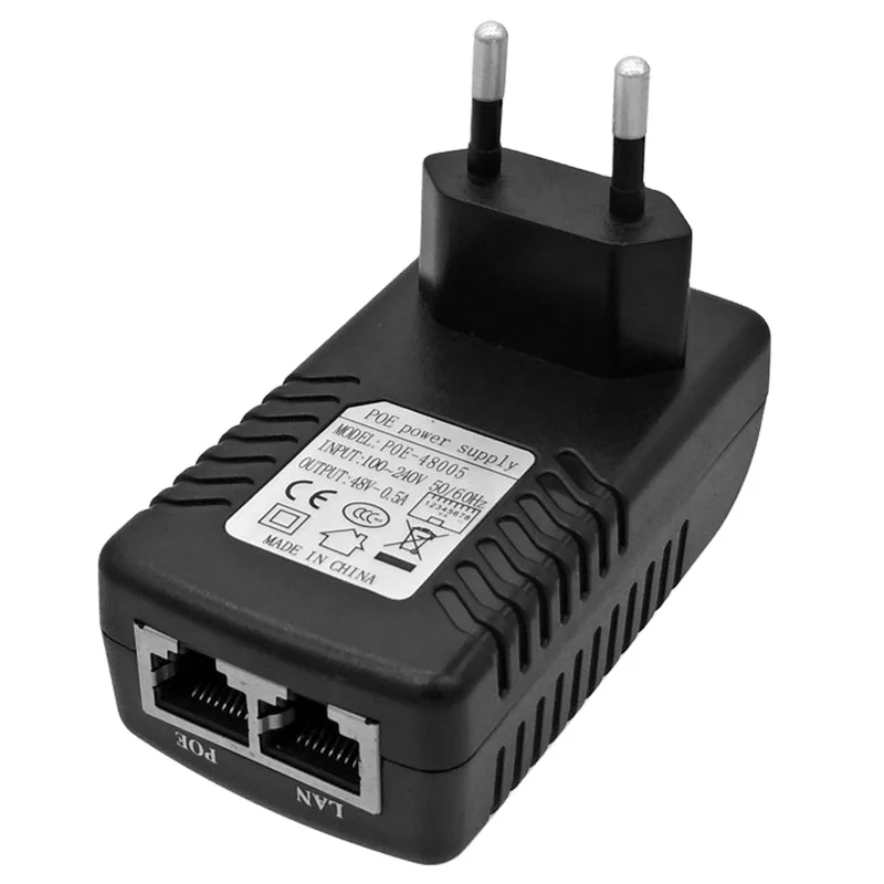 POE Power Supply 48V0.5A Bridge POE Power Module CPE Wireless AP Monitoring Camera POE Injector Adapter for Ethernet IP Camera