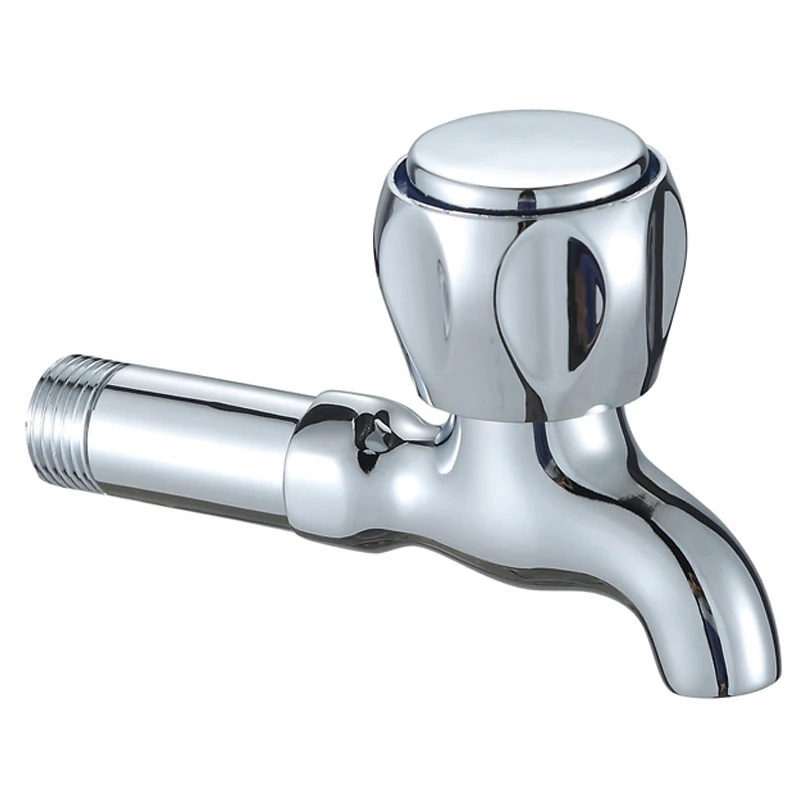 OT-32002 Single Cold Garden Long Neck Kitchen Brass Valve Stem Bib Cock Wall Mounted Bibcock Tap Faucet