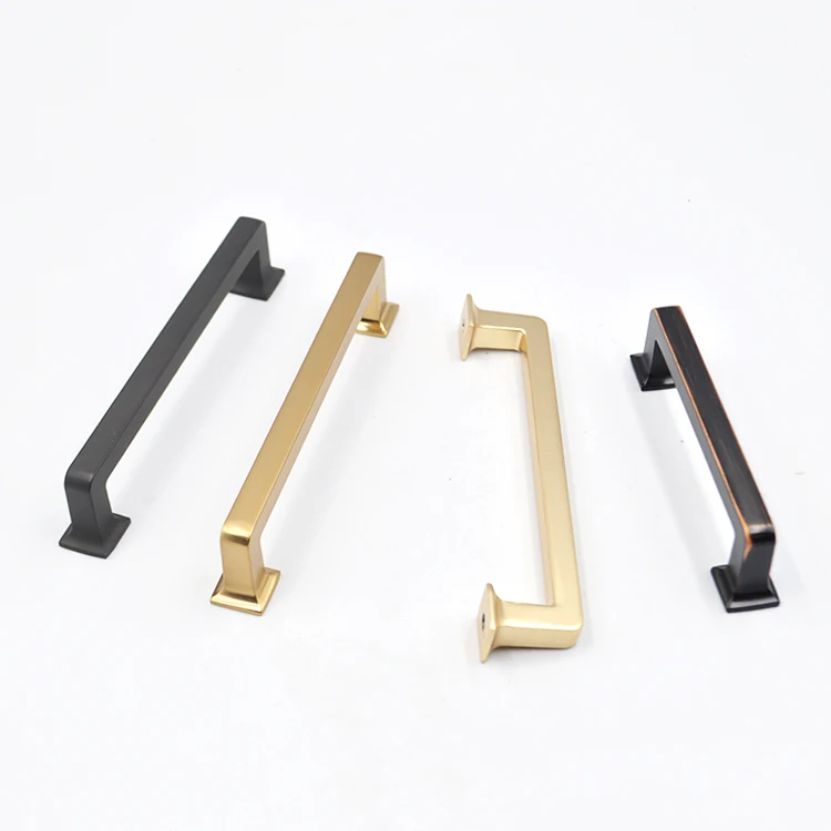 HIWELL Wholesale Solid Bedroom Furniture Drawer Pull Handles Simple Kitchen Cabinet and Knob