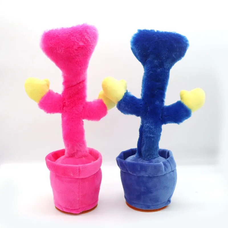 YIWU AULLAN Huggys Wuggy English Songs Dancing Cactus Usb Chargeable Twisting Music Doll poppy playtime Cactus Plush Toy
