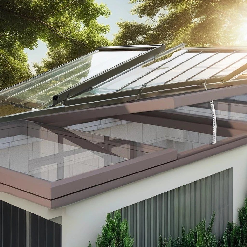 Best Selling 20-Year Experience Aluminum Top-Hang Skylight Awning Windows Electric Automatic Vertical Skylight Modern Louver