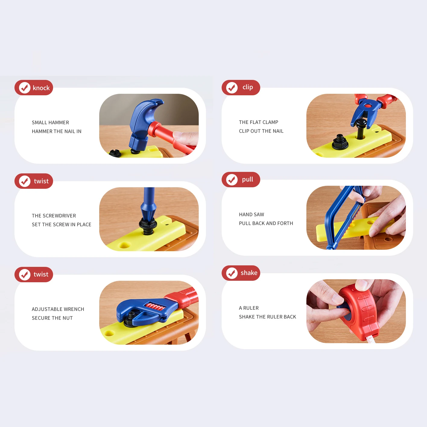 Children boy pretend play toy tool backpack, kids tool set real toy , tools toys tool kit