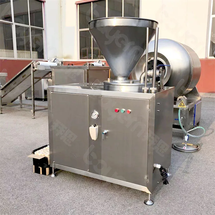 Hydraulic Industrial Sausage Stuffing Machine Sausage Maker Twister Making Machine Pork Chicken Vacuum Sausage Stuffer