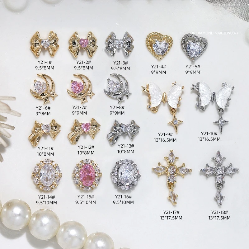 New Arrival 3D Shiny Nail Zircon Rhinestones Luxury Nail Decoration Diamonds Nail Beauty Design Charms for DIY Women Girls