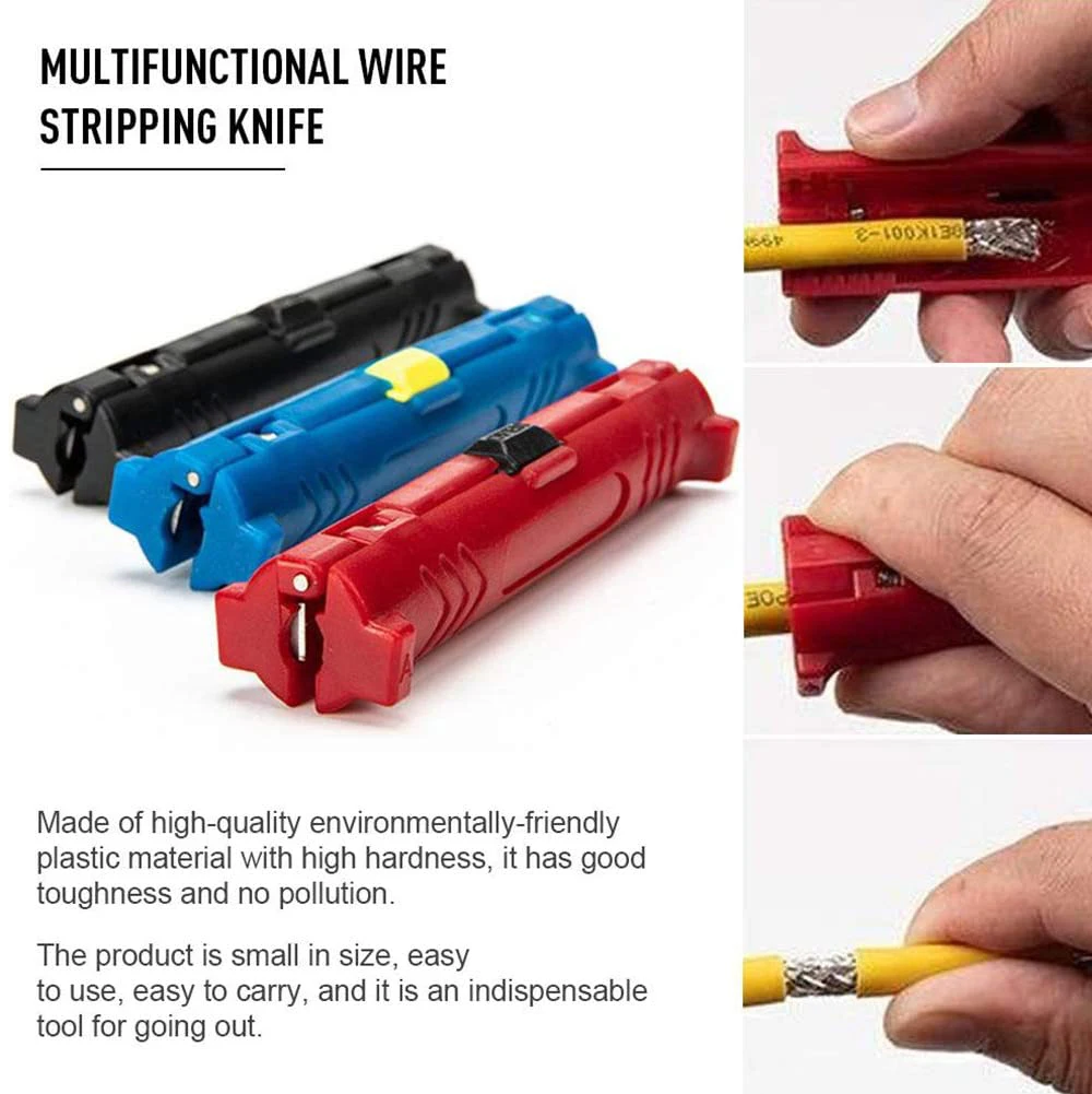 Electric Wire Stripper Pen Network Cable Tools Wire Cable Cutter Rotary Coaxial Wire Stripping Cutting Machine Pliers