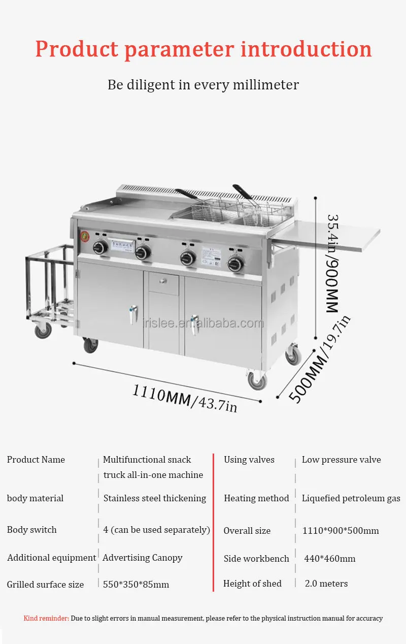 Mobile Camper Trailer Snack Food Truck Street Fast Catering Vending Cart Hot Dog Van With Ce Certification