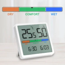indoor Mini Hygrometer Thermometer Portable Digital Display Temperature and Humidity Monitor for Pet Environment Tracker