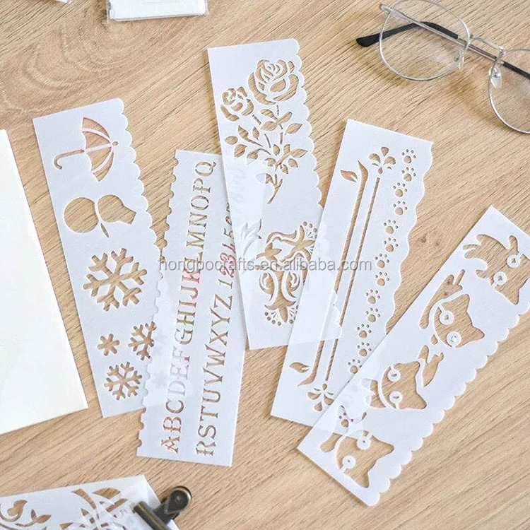 Christmas Customizable Craft Laser Cut Card Making Plastic Reusable Mandala Template Drawing Stencils Sets For Wall Painting