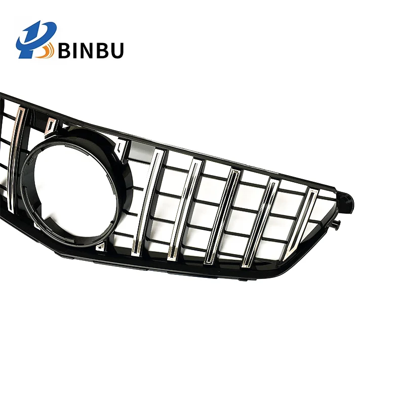 FOR Benz C-class W204 bumper grille GT Style Silver / Black  C180 C200 C260 C300 2007-2014