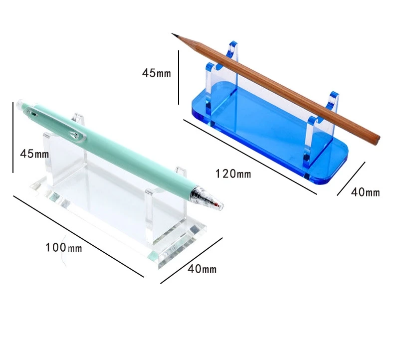 100mm*40 and 120mm*40mm  Acrylic Tablets Pen & Spoon Display Stand Easel