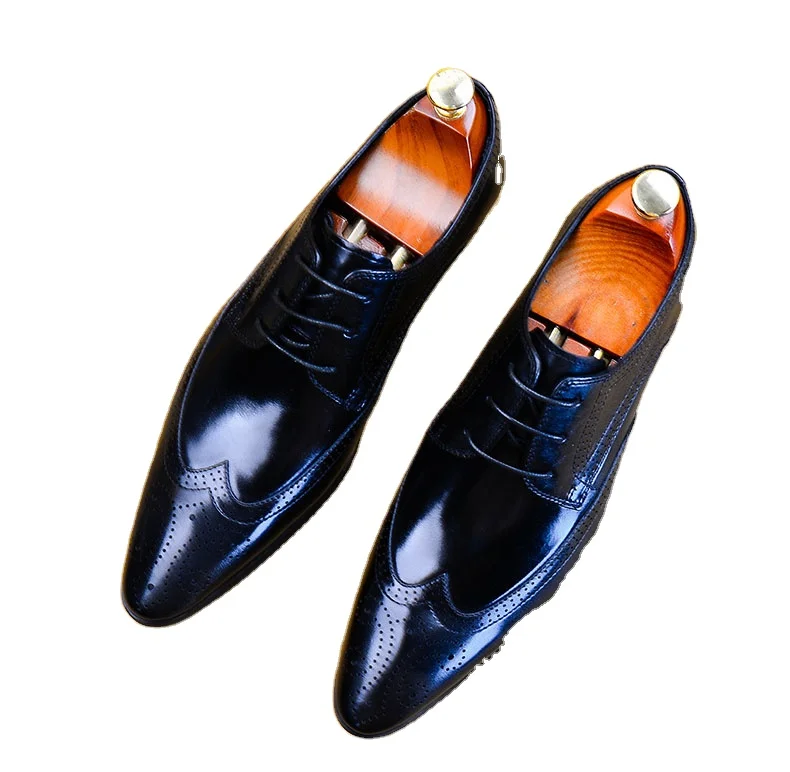 Мужские однотонные туфли, весна 2021, Новая удобная мужская обувь на низком каблуке, дышащие деловые однотонные туфли