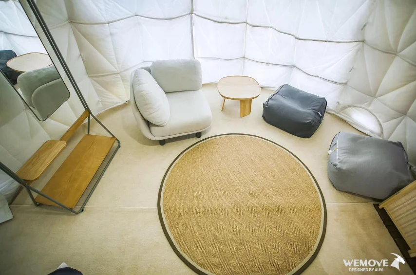 Outdoor Tourism Mountaineering Snow Anti-cold Camp Tent with Toilet Single Bedroom Bed Yurt - 40 degrees Tourist Rental tents