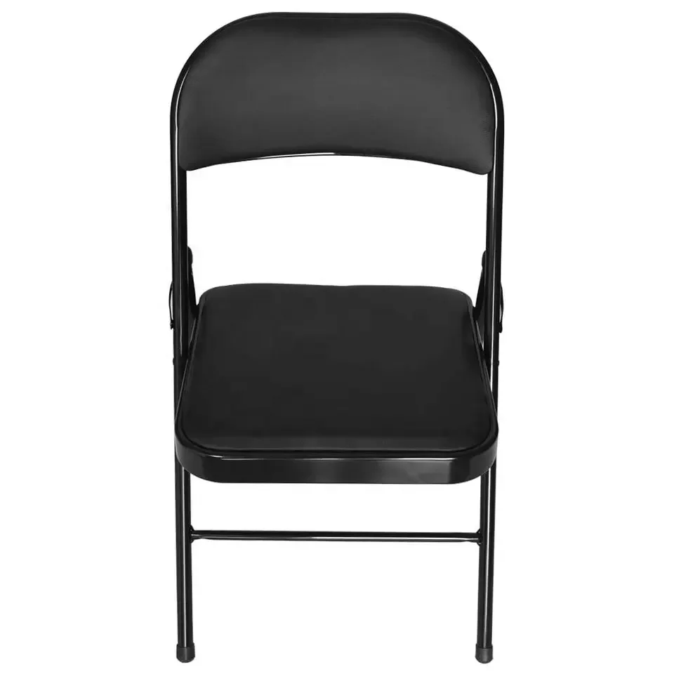 Wholesale Modern Foldable Outdoor Furniture Portable Black Plastic Folding Chairs For Garden