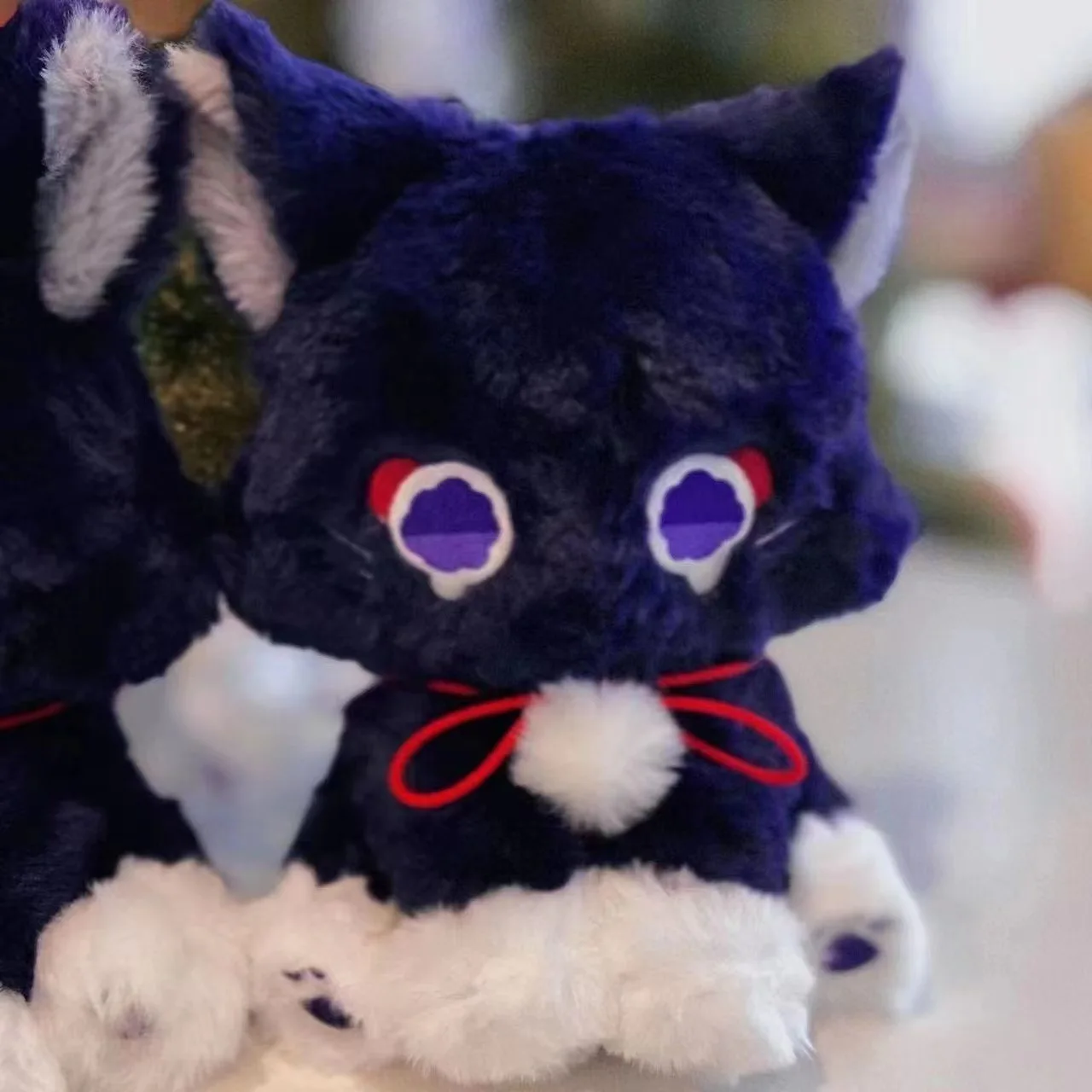 Wholesale Genshined Impact Cute Toy Fluffy Impact Wanderer Pet Scaramouche Cat Plush Toy Cosplay Mascot Doll Gift for Kids