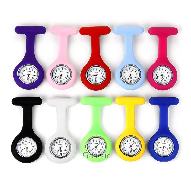 
New Designs Candy Brooch Nurse Tunic Watch Jelly Nurse Watch Breast Nurse Watch Portable For Use 