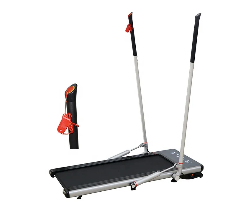 Running Machine Home Electric Treadmill Silent Motor Foldable Under Desk Mini Walking Treadmill with Arm Training