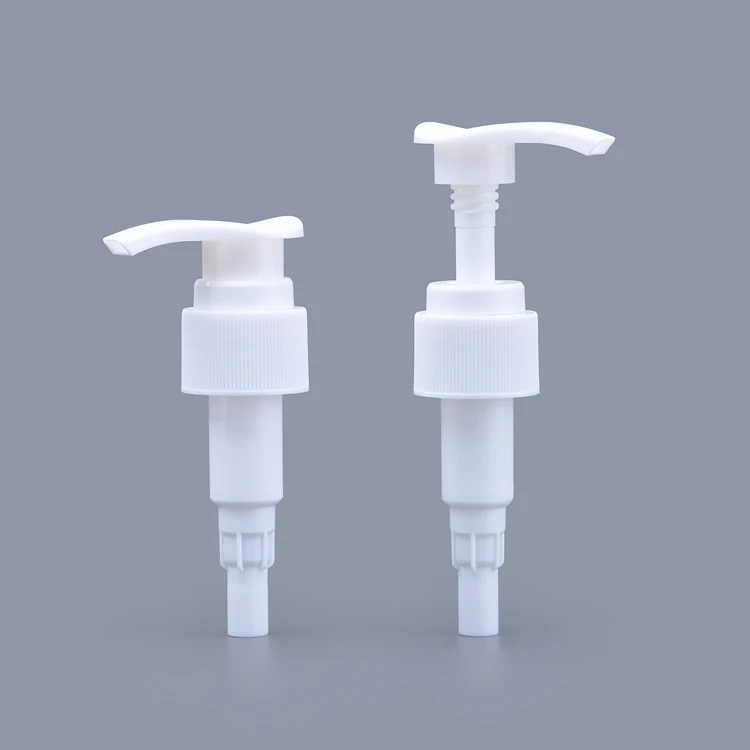 Free Sample white custom body wash lotion pump 28/410