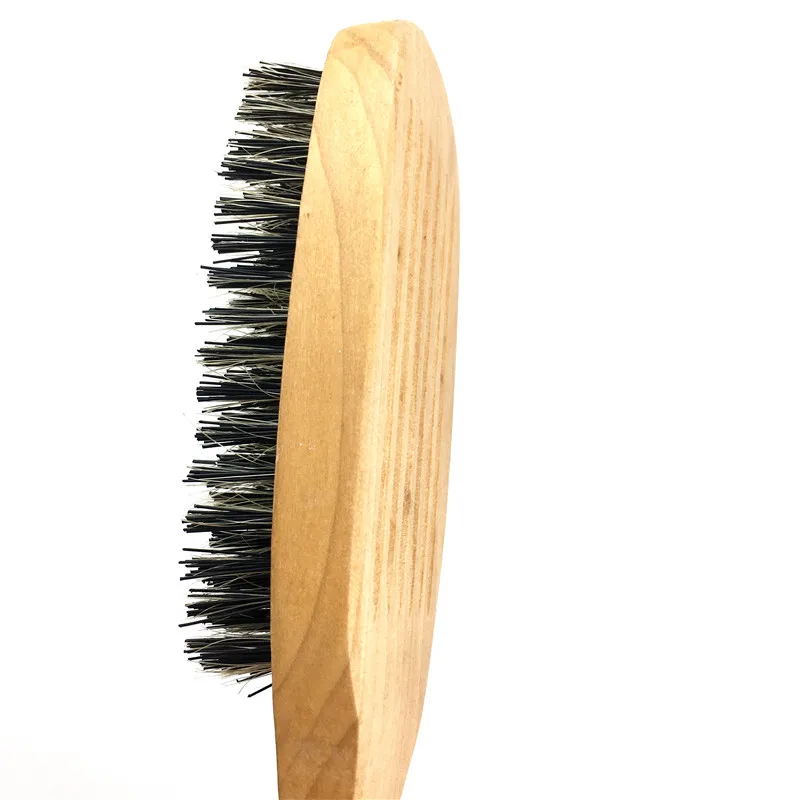 Hot Wave Wood Hard Bristles Hair Styling Comb Brush