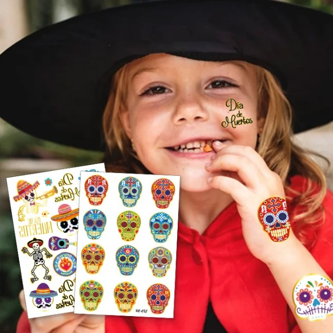 Factory Direct Sales Night Butterfly Tattoo Fluorescent Stickers Waterproof Temporary Tattoo Stickers