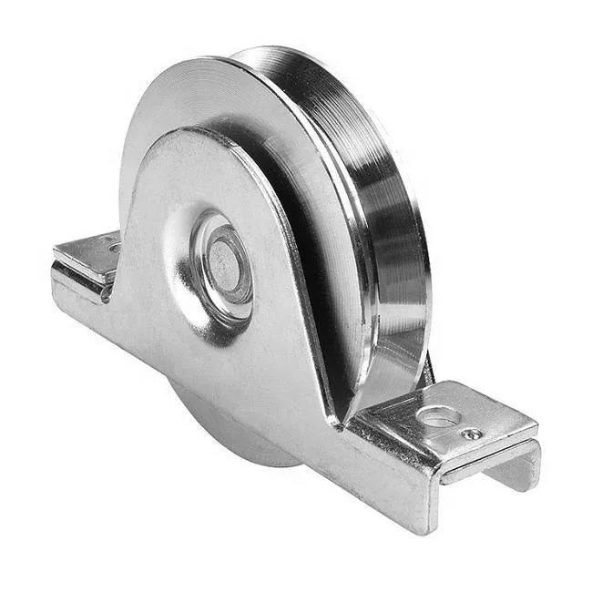 90mm sliding gate wheel u groove sliding gate roller with interior bracket