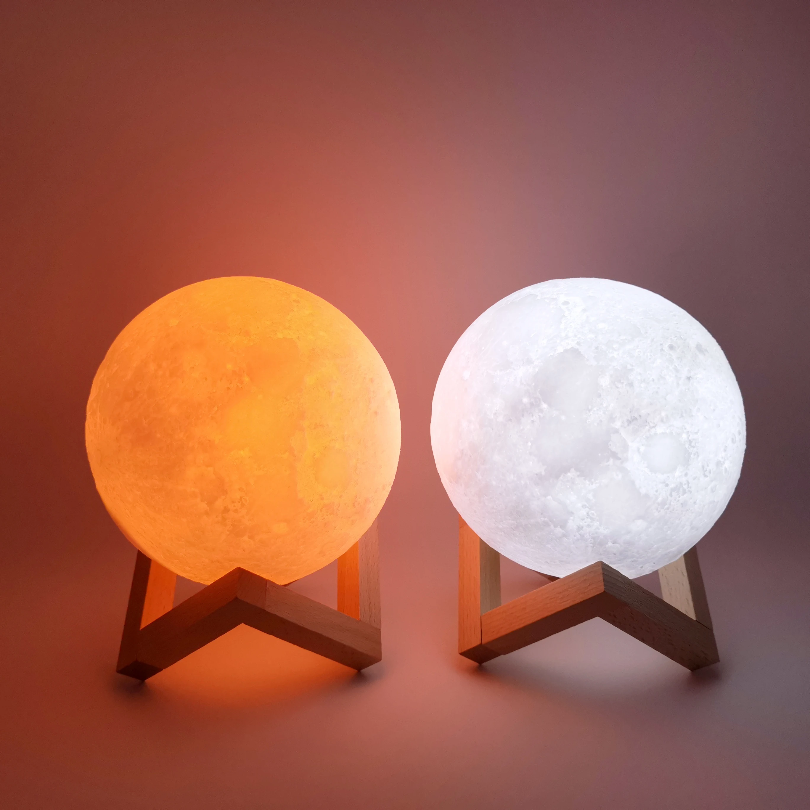 USB LED Charging Lampe Lune 3D Night Lamp Moon Shaped Lights Nightlight China for Kids Ngiht Lamp Battery Pat and Touch Control