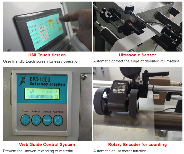 Slitter Rewinder Film Paper Label Roll Automatic Slitter Rewinder