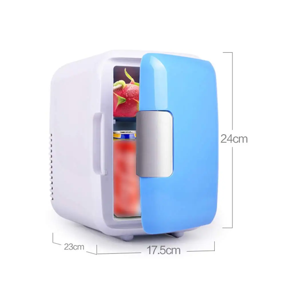  Factory Price Mini Fridge 4L Car use 12V Portable Outdoor Storage Cooler Rifregerator 2 In 1 For Drinks And