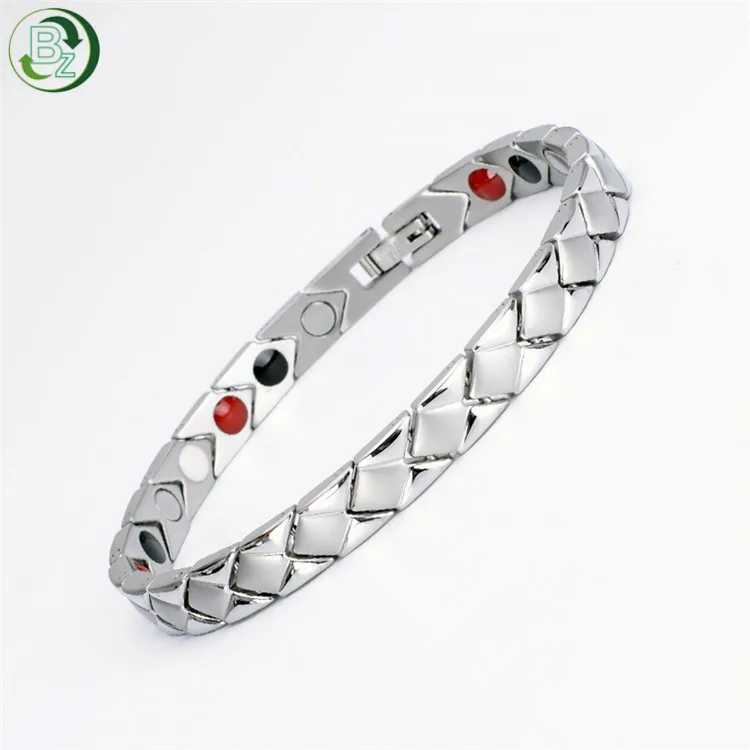 health bracelet women men titanium magnetic therapy bracelet pain relief