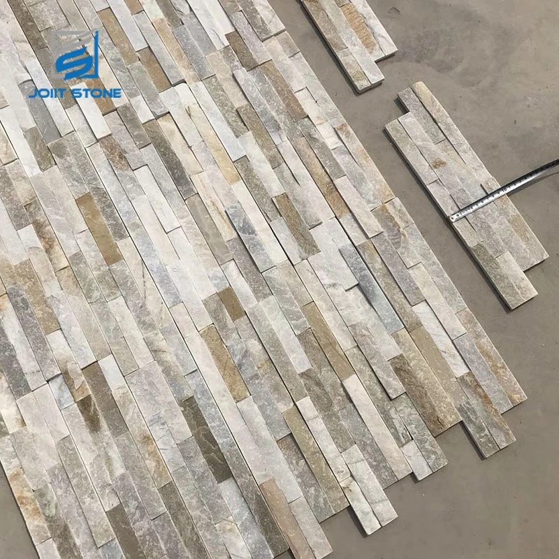 Natural Slate Exterior Culture Stone Brick Veneer For Outdoor Wall