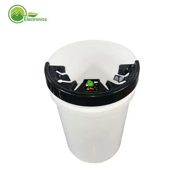 11.8inchx6.3inch Reusable Plastic Bucket Lid Indoor and Outdoor Garden Farm Use Harvest Herbs Debudder Bucket  Lid