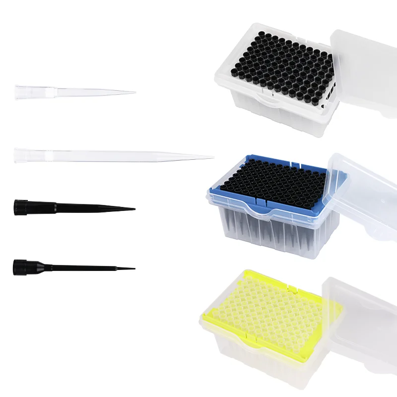 Laboratory Medical Sterile Black Conductive Filter Pipette Tips For Gilson Tecan Hamilton