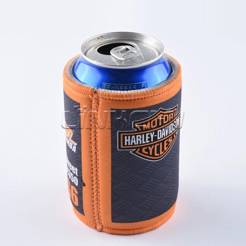 Customized Sublimation Printing Logo Neoprene 330ml Portable Beer Ice Can Cooler