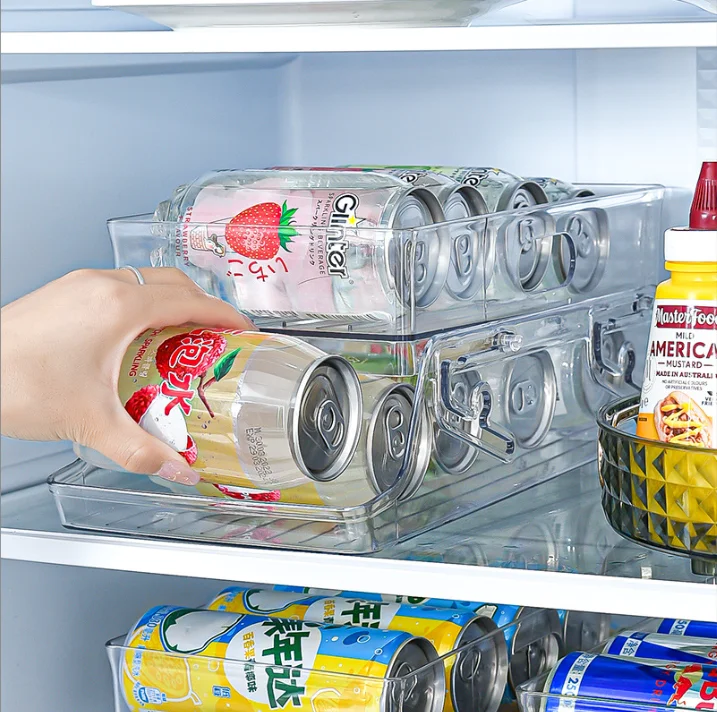 Kitchen Soda Drink Can Dispenser For Refrigerator Freezer Fridge organizer and Storage