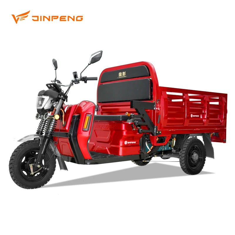 Jinpeng Long Range Three-side Open Electric Motorized Tricycle Cargo